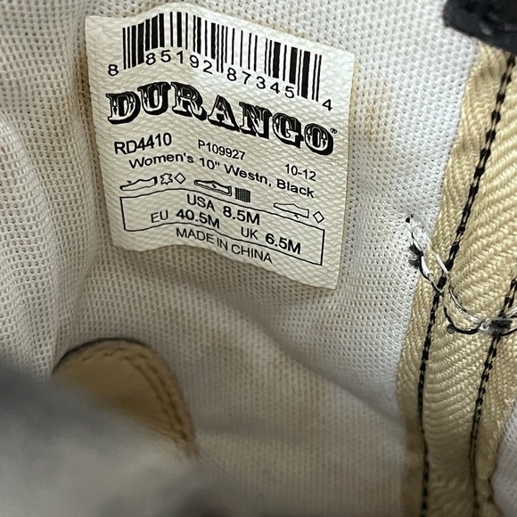 Durango Cowboy Boots Men's Size 8.5 Nice Style Good Cond Western Wear - Picture 6 of 6